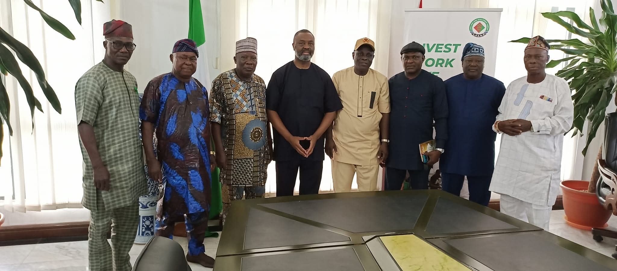 Comrade Ayeola with members of Lekki Coastal Development Association