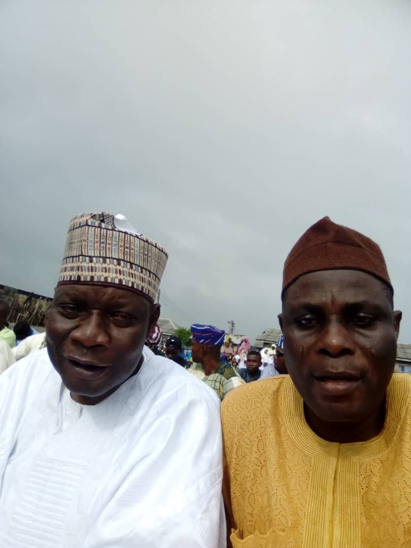 With his elder brother